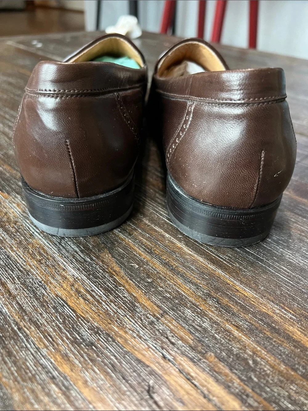 Bally Dark Brown Leather Penny Loafers
